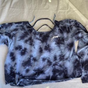 PINK tie-dye crop top
